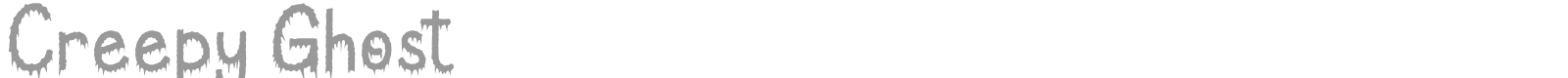 Creepy Ghost font preview
